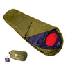Alpin Loacker Olive green bivouac sleeping bag waterproof, breathable bivouac bag, bivouac bag with small pack size